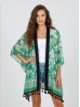 Summer Pattern Print Kimono W/ Tassel Detailing